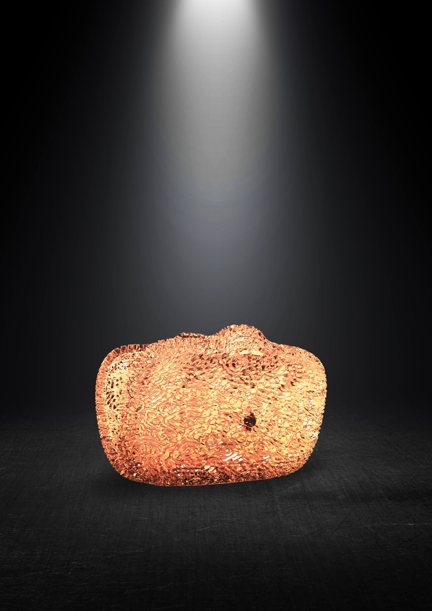 Ellipsis Clutch — Peach Quartz