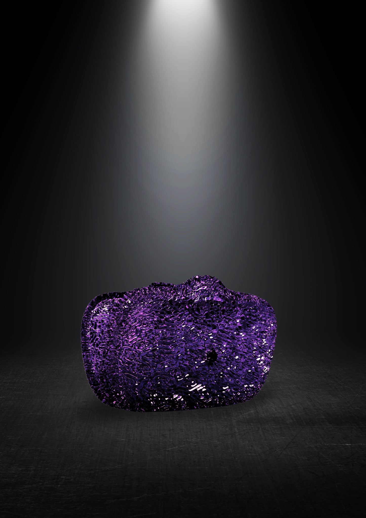 Ellipsis Clutch — Purple Amethyst