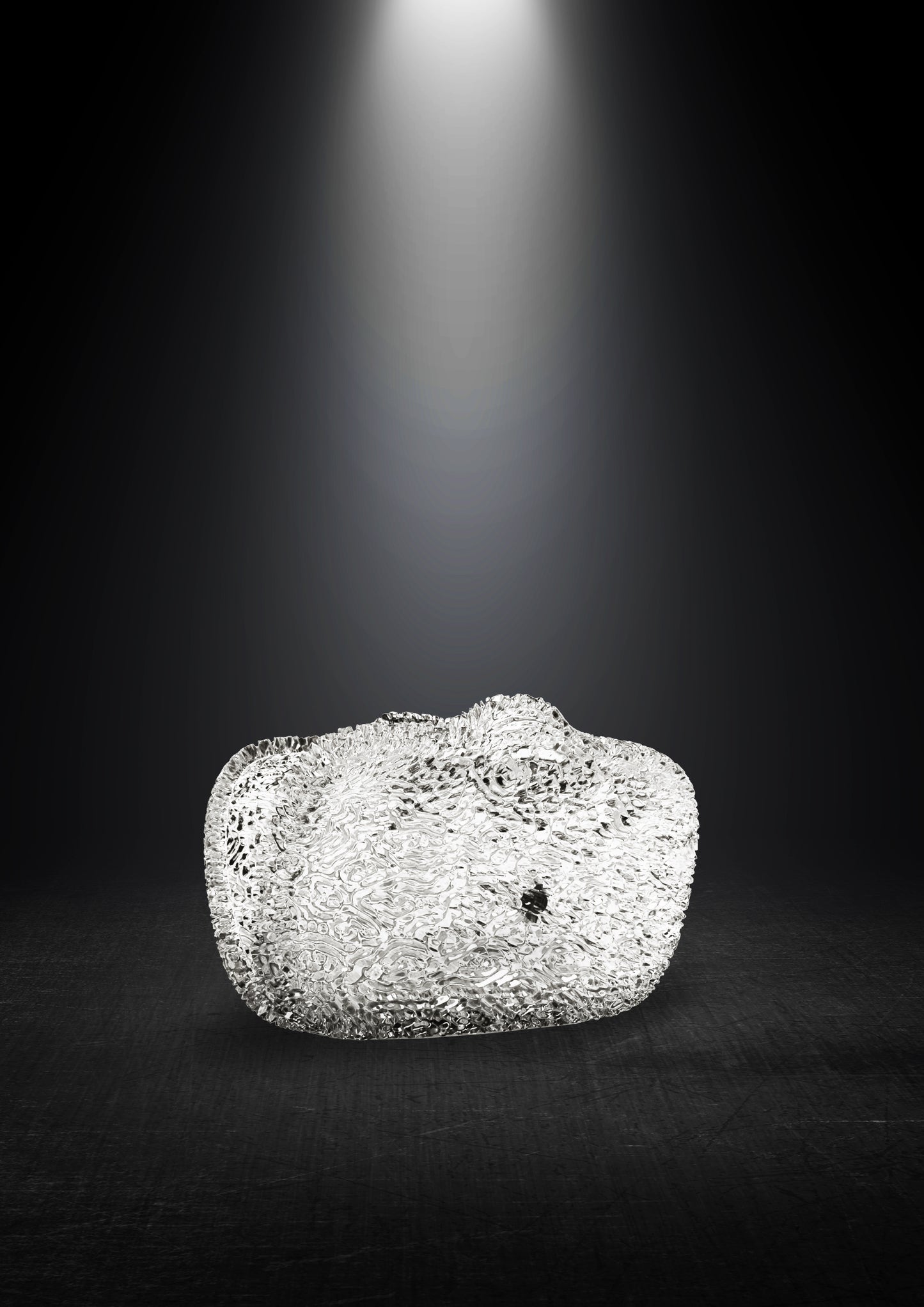 Ellipsis Clutch — Clear Crystal