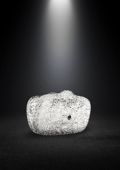 Ellipsis Clutch — Clear Crystal
