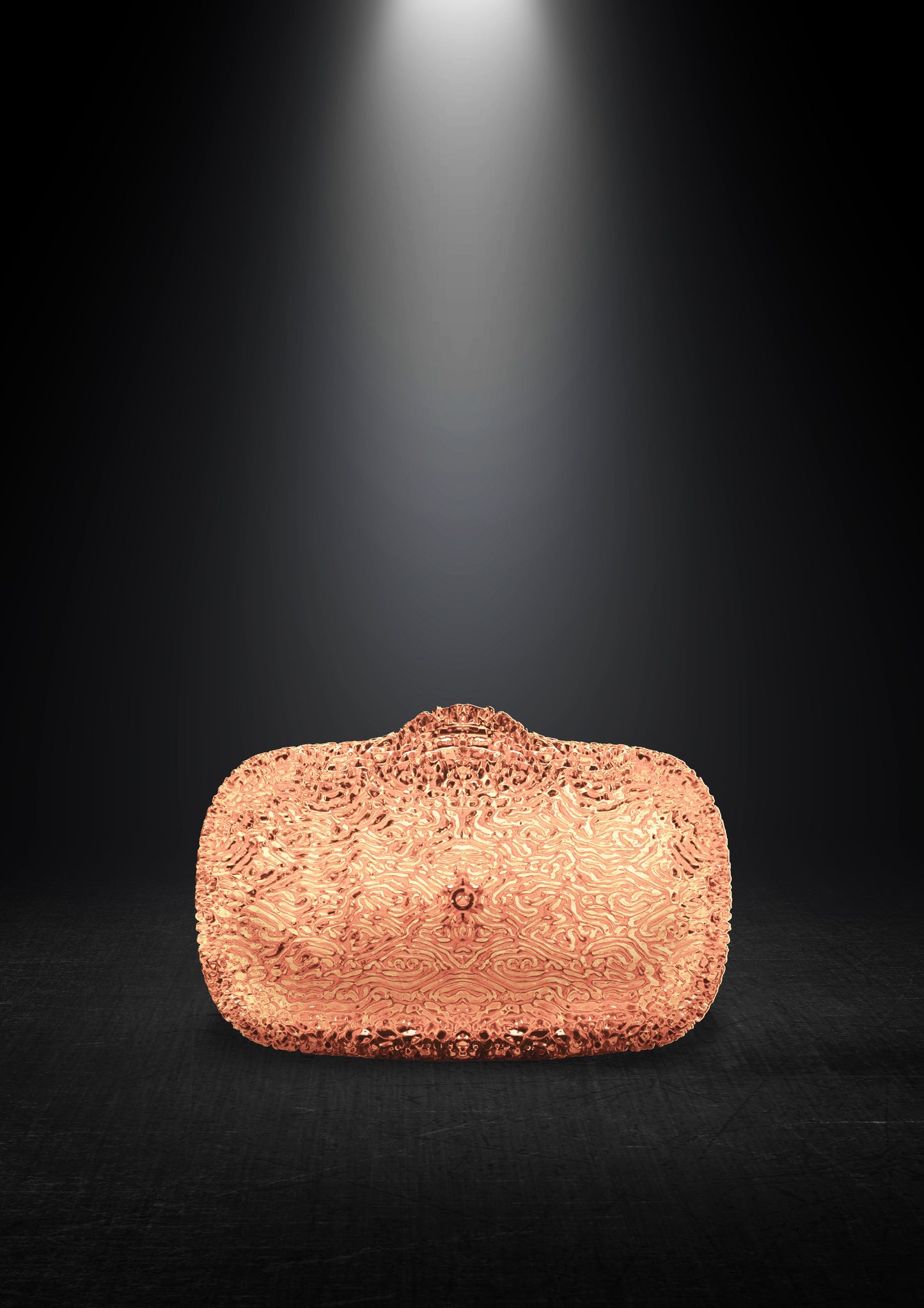 Ellipsis Clutch — Peach Quartz