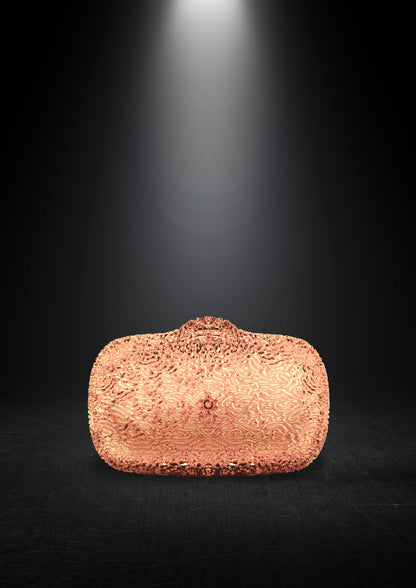 Ellipsis Clutch — Peach Quartz