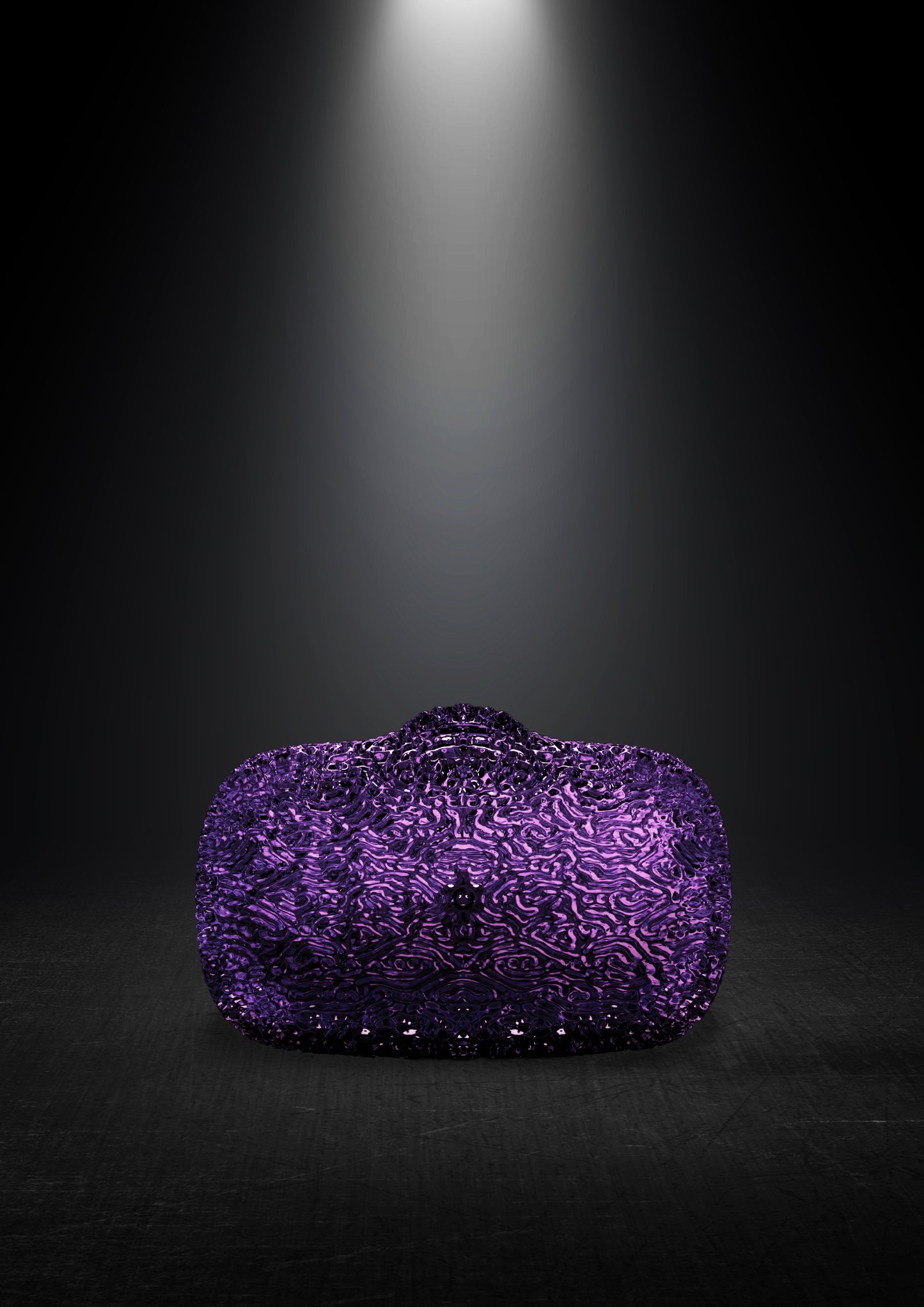 Ellipsis Clutch — Purple Amethyst