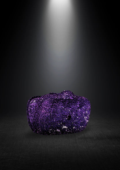 Ellipsis Clutch — Purple Amethyst